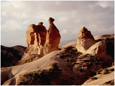 rock formations in Cappadocia